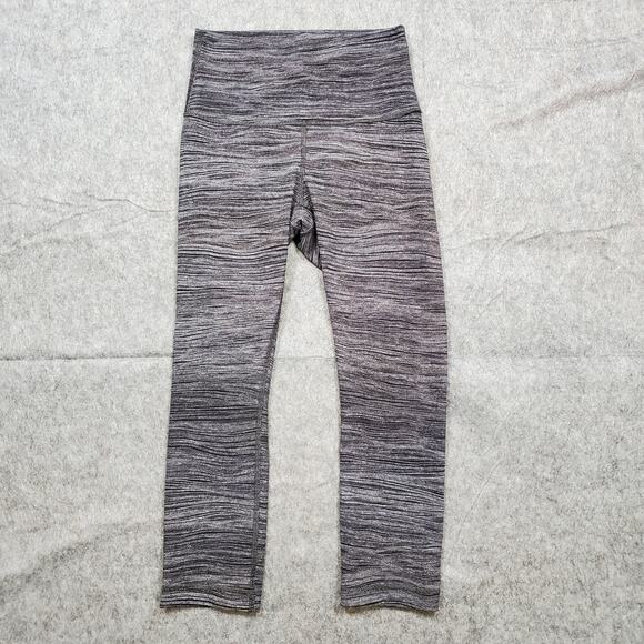 Lululemon Leggings Womens 4 Wunder Under Crop Hi Rise Luon 21" Bit Point Ice - Picture 1 of 8